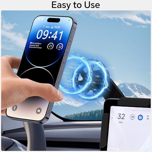 Tesla Phone Mount Holder for Tesla 3/Y/S/X Accessories Screen Holder Center Console Display Phone Accessories – Enhanced Compatibility and Speed
