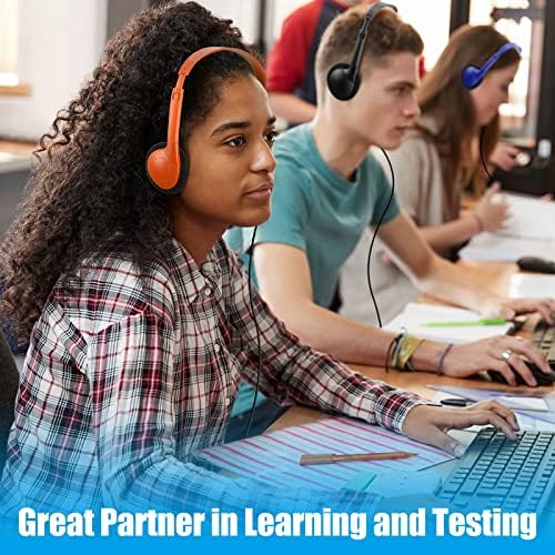 Ultimate Classroom Audio Solution: Frienda 48-Pack Over-Ear Headphones for Students and Adults – Wired Stereo Headset with Universal 3.5 mm Jack – Perfect for Schools, Libraries, and Travel – Noise-Isolating Design for Maximum Concentration and Comfort – Lightweight, Durable, Ideal for Long Listening Sessions