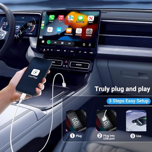 Essri 3-Pack Carplay USB A to C Cable for iPhone 16/15 Pro Max,USB C Car Charger Cable 3FT,Fast Charging Cord Compatible with iPad Pro/Air/Mini, for Apple 16/15 Series,for Samsung,Blue – Enhanced Compatibility and Speed