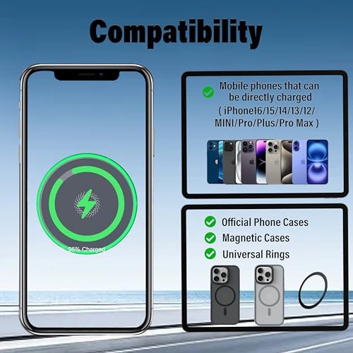 Car Phone Holder for 2024 2025 BMW The X5/X6/2023-2025 X7 Accessories Apply to 14.9 Inch Screen 15W Fast Wireless Charger Screen Fixed Clip Cell Phone Mount Hands-Free 360 Degree Rotation – Enhanced Compatibility and Speed