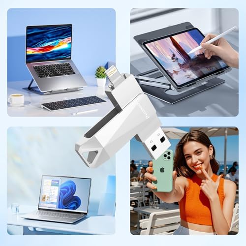 Revolutionize Your Data Storage with the 512 GB MFi Certified USB Flash Drive for i Phone – Stylish Photo Stick for Seamless Backup and High-Speed Transfers, Perfect for i Pad, i Phone, and Computer Users on the Go!