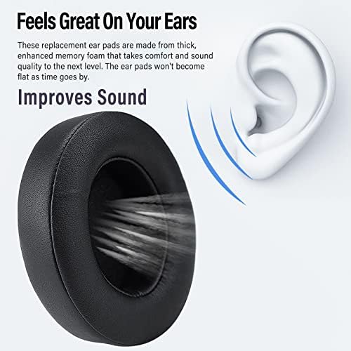 Transform Your Beats: Premium Pink Memory Foam Earpads for Studio 2 & 3 Headphones – Luxurious Soft Protein Leather Replacement Cushions for Ultimate Comfort and Noise Isolation – Perfect for Wired & Wireless Listening