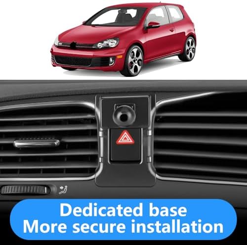 LUNQIN Premium Car Phone Holder for Volkswagen Golf GTI & Golf R (2015-2021) – Secure Smartphone Mount for Navigation & Hands-Free Calls – Effortless Installation, Adjustable Cradle for All Devices, Perfect for Charging, Enhances Driving Safety and Convenience