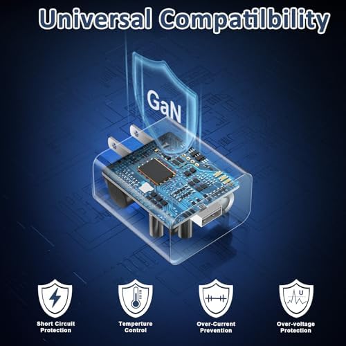 UL Certified 5 V 2 A Fast Charging USB Wall Charger – Compact Travel Adapter 2-Pack for i Phone Models 13-16, XR/XS, Plus, Pro Max & Watch Series 7/8 – Reliable & Portable Power Solution for On-the-Go Charging