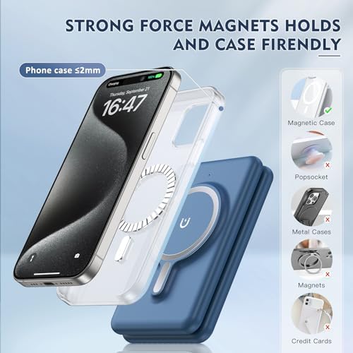 Revolutionize Your Charging Experience with the Ultimate 3-in-1 Wireless Charging Station for i Phone, Apple Watch, and Air Pods – Magnetic Foldable Design for Enhanced Portability and Fast Charging Compatibility with i Phone 16, 15, 14, 13, 12 Pro Max Plus – Effortlessly Streamline Your Tech Setup and Eliminate Cable Clutter – Durable and Stylish Solution for Home and Office Use