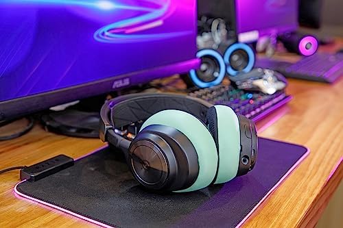 Experience Ultimate Comfort with WC Freeze Nova Pro Wireless Cooling Gel Earpads for Arctis Nova Pro – Exclusive 90’s Black Design, Enhanced Durability & Sound Isolation, Tailored Fit for Gamers Seeking Maximum Performance and Prolonged Play Sessions