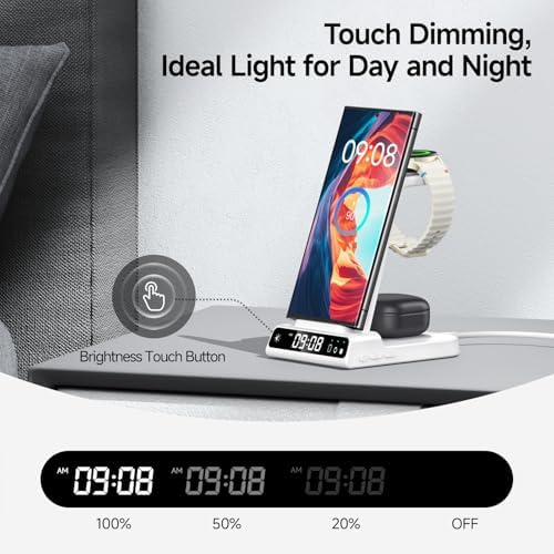 Samsung 3-in-1 Wireless Charging Hub: Streamlined Fast Charging for Galaxy S24 Ultra, Galaxy Watch & Buds – Elevate Your Charging Game with Ultimate Device Compatibility and Sleek Design
