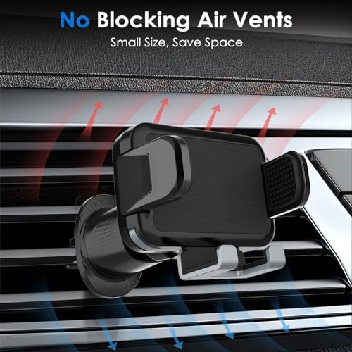 Transform Your Driving Experience with the 360-Degree Rotating Rearview Mirror Phone Holder – Adjustable Fit for 4-7 Inch Smartphones, Sleek Mirror-Black Design for Ultimate Convenience and Safety