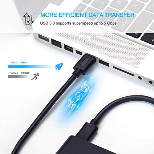 Premium USB 3.0 Male to Male Cable – 25 Ft High-Speed Data Transfer Solution with Gold-Plated Connectors for Enhanced Connectivity – Ideal for Hard Drive Enclosures, DVD Players, and Laptop Coolers – Versatile, Durable, and Fast Performance