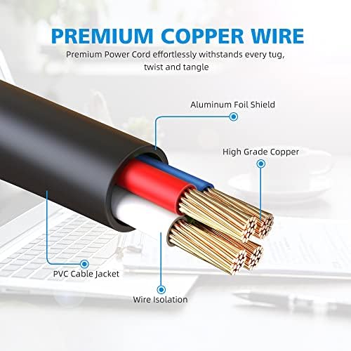 Powseed 65 W Universal Laptop Charger – Premium Power Adapter for Dell, HP, Asus, Acer, Lenovo & More – Advanced Safety Features & Energy Efficient Design – Compatible with 16 Notebook Models – Fast Charging & Reliable Performance for Your Ultrabook, Chromebook, and More