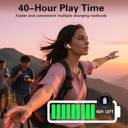 Revolutionize Your Listening Experience with Advanced True Wireless Earbuds Featuring Bluetooth 5.3 – Immerse Yourself in Crystal-Clear Hi-Fi Stereo Sound, Enjoy IPX7 Waterproof Durability, and Benefit from Superior Noise-Cancelling Technology – Effortless Auto Pairing for Instant Connectivity with i Phone and Android – Perfect Companion for Music Lovers, Professionals, and Adventurers Alike