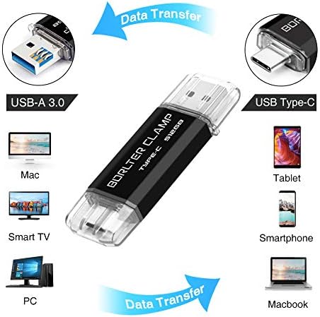 High-Speed 512 GB Dual Port USB 3.0 Type C Flash Drive – Versatile OTG Memory Stick for Android Smartphones & PCs, Compatible with Samsung Galaxy S10/S9/S8/Note 9, LG, Google Pixel – Compact & Stylish Red Design for Effortless File Transfers