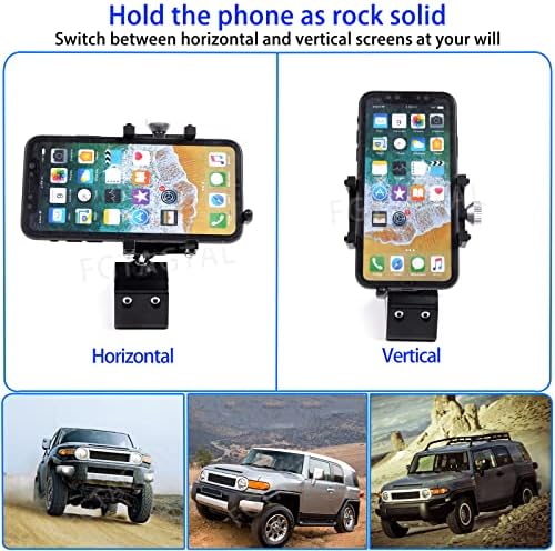 Toyota FJ Cruiser Phone Mount 2007-2021 | Air Vent Smartphone Holder for Hands-Free Driving | Durable Center Console Cradle | Safe Navigation & Communication Accessory | Enhance Your Driving Experience with Optimal Visibility and Secure Fit