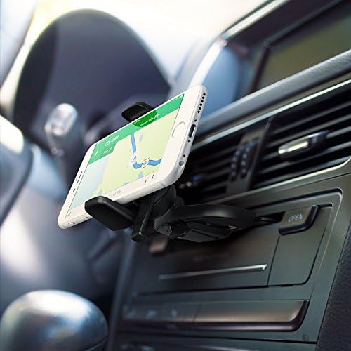 i Ottie Easy One Touch Signature CD Slot Car Phone Holder – Universal Smartphone Mount for i Phone, Google, Samsung, and More – Enhanced Stability, 360-Degree Viewing Angles, Quick One-Touch Access for Safe Driving