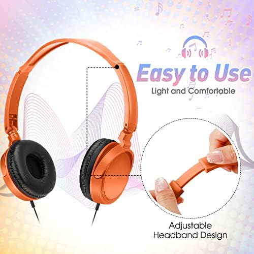 Bulk 24 Pack Colorful Wired Headphones for Classroom Use – Durable and Comfortable Audio Solution for Students, Perfect for Engaging Learning and Group Activities, Ideal Gift Choice for Educational Environments