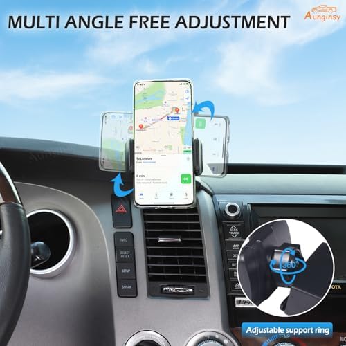 Transform Your Driving Experience with the Ultimate Car Phone Mount for Toyota Tundra & Sequoia (2007-2013) – Secure Dash Clip Holder for All Smartphones, Enhanced Stability & 360-Degree Rotation for Safe Navigation, Effortless Installation, and Sleek Design for Modern Interiors – Elevate Functionality and Safety on Every Drive