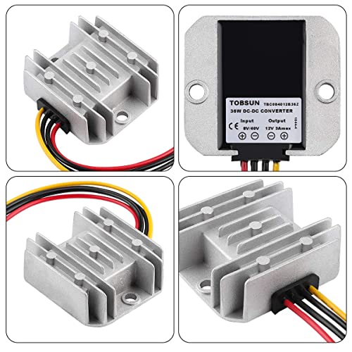 Ultimate 24 V 145 W DC-DC Voltage Regulator – Versatile Step Down/Up Converter (9 V-40 V to 24 V, 6 A) – Durable Waterproof Power Supply for Enhanced Golf Cart Performance and Accessory Compatibility