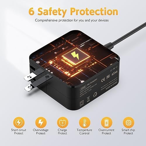 High-Performance 65 W Lenovo Idea Pad Laptop Charger – Compatible with Series 1/3/5 Models, S145, S340, S540 & More – Fast Charging AC Adapter with 20 V Output, Round Tip Connector, and Safety Certified Reliability – Premium Power Supply for Ultimate Device Efficiency