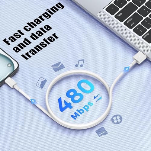 Car Carplay Cable for iPhone 16 15 Pro/Pro Max/Plus,3/3/6/6FT USB A to USB C Fast Charging Cord for iPhone 16 15 Charger,USBC Car Charger for Apple 16 15/iPad Pro-Dark Blue – Enhanced Compatibility and Speed