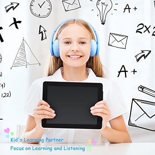 Vibrant Purple Bluetooth Headphones for Kids – Ultimate 60-Hour Playtime, Safe Volume Limiting, Foldable Over-Ear Design, Microphone & AUX Input – Perfect Wireless Headset for School, Home, and Travel Fun