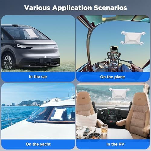 Portable Starlink Mini Suction Cup Mount for Vehicle – Ultimate Car Antenna Holder for Sunroof & Rear Window – Strong Grip Suction Technology for Seamless Internet Access on the Go – Versatile & Durable Mounting Kit for Enhanced Connectivity in Any Vehicle