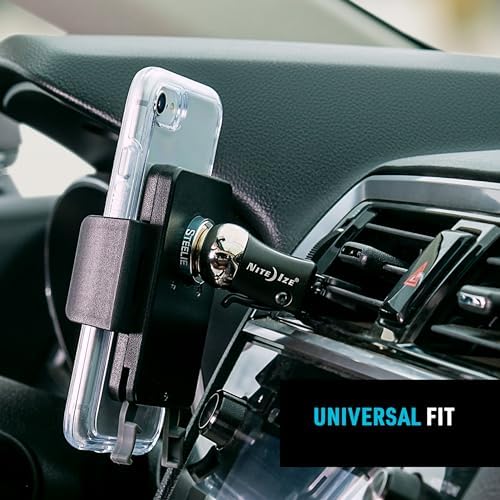 Nite Ize Steelie Original Vent Kit – Premium Magnetic Phone Mount for Effortless Car Vent Attachment – Versatile Hands-Free Holder with Neodymium Magnets – 360-Degree Rotation for Navigation and Calls – Essential Portable Car Accessory for Smartphones and Cases – Enhance Safety and Connectivity on the Road