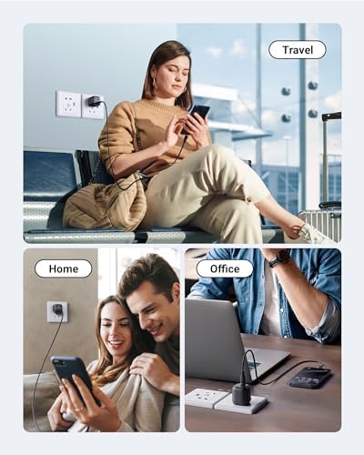 VOLTME 30 W Ga N USB-C Fast Charger – Ultra-Slim, Travel-Friendly Wall Adapter for i Phone 15/14/13/12/11 Pro Max & Galaxy S24/S23/S22/S21 – Compact Power Solution for i Pad Pro & Pixel Devices with Foldable Design for On-the-Go Charging Efficiency