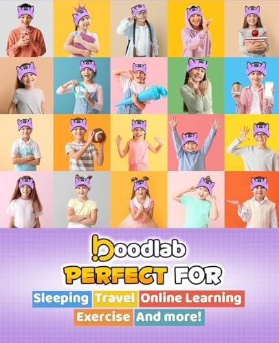 Premium Safe Listening Kids Headphones – Versatile Bluetooth & Wired Connectivity – Ultra-Comfort Stretchy Headband for Secure Fit – Travel-Friendly Audio Gear for Toddlers and Babies – Exceptional Device Compatibility – Lightweight, Durable Design for Everyday Adventures