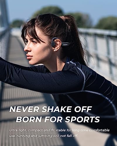 Revolutionize Your Workout with TONEAMC K2 Bone Conduction Headphones – Bluetooth 5.3 Open-Ear Sports Earbuds for Unmatched Comfort and Safety – Sweatproof Design with Built-in Mic for Hands-Free Calls and Ambient Sound Awareness – Perfect for Running, Cycling, and Intense Training Sessions