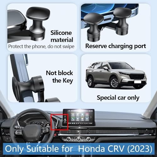 Honda CR-V 2012-2016 Car Phone Holder Mount – Premium Smartphone Bracket for Enhanced Driving Safety and Convenience, 360-Degree Rotation, Easy Installation, Perfect Fit for Your Auto Interior Accessories