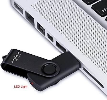 Vibrant 32 GB USB Flash Drive 5-Pack – High-Speed Rotating Memory Sticks with LED Light for Effortless Data Backup and Transfer in Gold, Black, Green, Red, and Blue – Perfect for Personal, Educational, and Professional Use