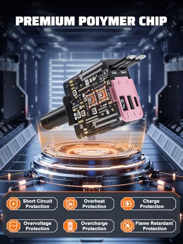 Celestial Power: 4-in-1 Starlight Retractable Car Charger with Fast Dual USB Ports – Compatible with i Phone 15/14/13 – Innovative Tangle-Free Charging Solution for Enhanced Portability and Style