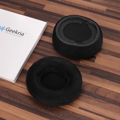 Upgrade Your Sound and Comfort with Geekria Premium Velour Replacement Ear Pads for Steel Series Arctis Nova Pro Wireless Headphones – Luxurious Black Cushioning for Enhanced Listening Experience and Superior Sound Isolation