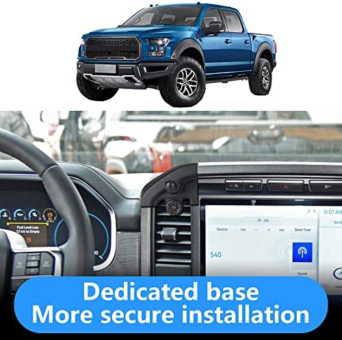 LUNQIN Ford F-150 Car Phone Holder (2021-2025) | Premium Mobile Cradle for Seamless Navigation & Hands-Free Calls | Vent-Mounted, Adjustable Design for All Smartphone Sizes | Secure Charging & Enhanced Visibility Accessory for Truck Interior
