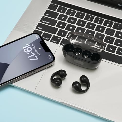 Revolutionary Bluetooth 5.3 Bone Conduction Wireless Ear Clip Headphones – Waterproof Hi-Fi Sport Earbuds for Dynamic Lifestyles – Ultra-Lightweight Design Ensures Comfort and Unmatched Sound Quality for Fitness and Outdoor Adventures