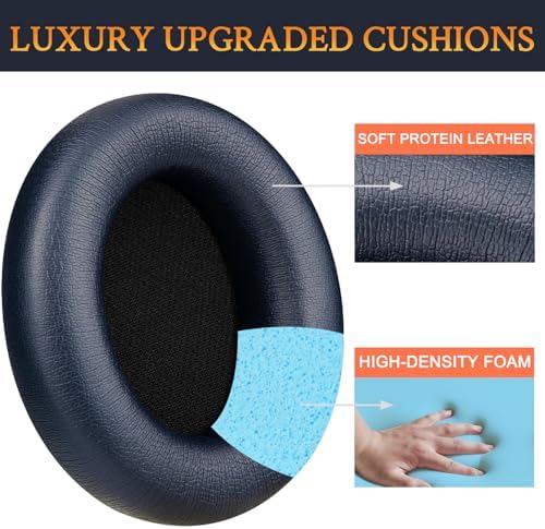Elevate Your Audio Experience with SOULWIT Deep Brown Replacement Earpads for Beats Studio Pro Wireless Headphones – Luxurious Protein Leather Cushions with Advanced Noise Isolation Foam for Unmatched Comfort and Enhanced Sound Quality