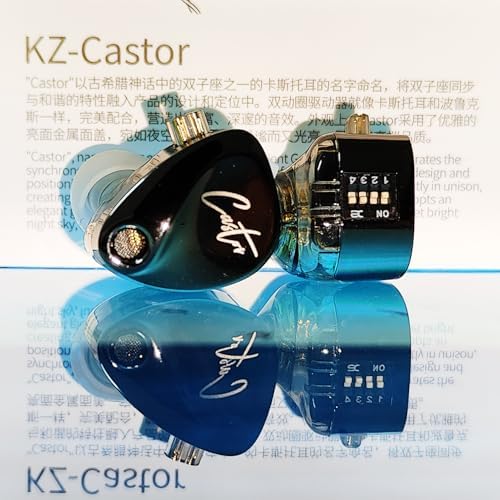 KZ EDX Pro Wired Earphones – Cutting-Edge In-Ear Monitors with Dual Dynamic Drivers for Exceptional Hi-Fi Sound, Advanced Noise Cancellation, and Integrated Microphone – Stylish Cyan Finish for Ultimate Comfort and Device Versatility