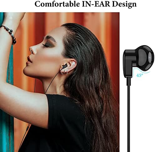 High-Fidelity USB C Headphones for Samsung Galaxy S25 S24 S23 S22 Ultra, i Phone 15 & 16 Pro Max – Premium Wired Type C Earbuds with Built-In Microphone and Volume Control for Crystal-Clear Calls and Immersive Sound Quality – Ideal for Galaxy Z Flip 3, One Plus, and Daily Use