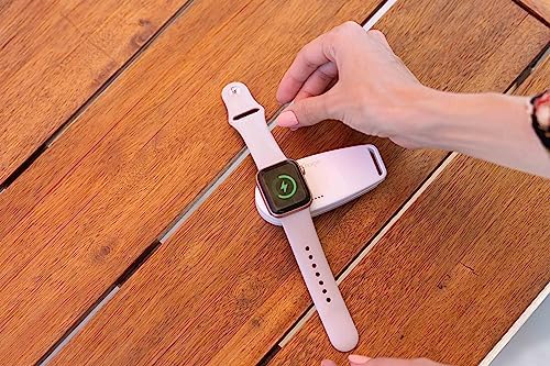 Revolutionize Your Charging Routine with the q Charge 2.0 Portable Magnetic Charger for Apple Watch – MFi Certified, Travel-Friendly 2000 m Ah Power Bank for Effortless Wireless Charging Across All Apple Watch Models Including Series 9/8/7/6/5/4/3/2/1 Ultra SE/2 – Ultimate Portability and Rapid Power Solutions for On-the-Go Professionals and Adventurers