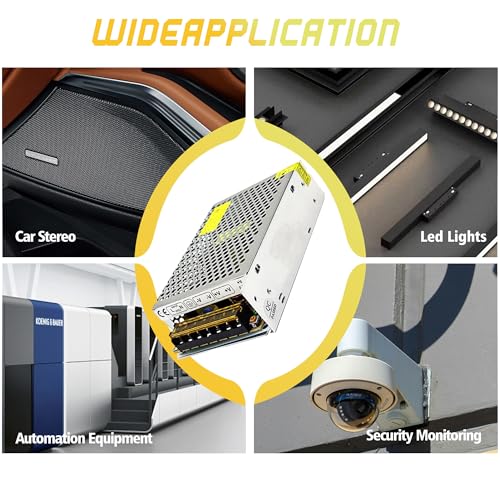 High-Performance 600 W AC to DC Power Adapter – Universal 110 V/220 V Input to Stable 12 V Output – Perfect for LED Lighting, CCTV Surveillance, and RV Power Solutions – Robust 50 A Switching Regulator for Dependable Energy Delivery and Enhanced Device Compatibility