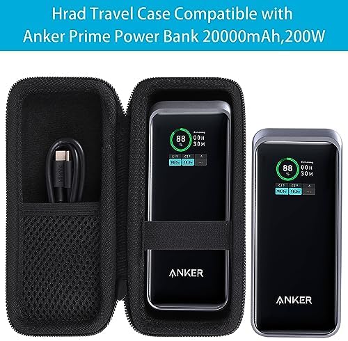Ultimate Khanka Protective Case for Anker Prime Power Banks – Sleek Golden Waterproof Hard Shell for 12000 m Ah & 20000 m Ah Models, Travel-Ready Accessory with Superior Compatibility and Enhanced Durability