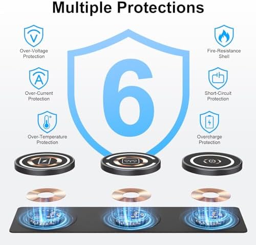 Ultra-Fast 3-in-1 Samsung Wireless Charging Station – Foldable 15 W Charger for Galaxy S24/S25 Ultra, Galaxy Watch 7/6 Classic, and More – Compact, Efficient Design for Home and Travel, Enhanced Compatibility for All Your Devices