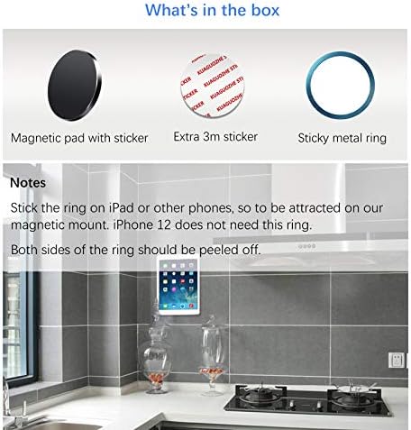 Kuaguozhe Magnetic Wall Mount for Mag Safe Accessories – Versatile Adhesive Holder for i Phone 15, 14, 13, 12 Pro Max Plus Mini – Sleek Dashboard Car Mount Enhancing Accessibility and Efficiency in Home and Office Spaces