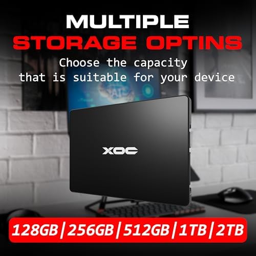Upgrade Your System with the XOC Nitro 512 GB SATA III Solid State Drive – Blazing Fast Performance for Laptops & Desktops – 550 MB/s Read & 520 MB/s Write Speeds – Compact 2.5-Inch Design for Enhanced Compatibility – Perfect for Gamers & Content Creators!