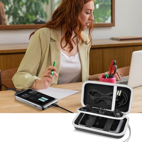 Anker Prime 240 W Charging Station Case – Durable Hard-Shell Organizer for Detachable Cords & USB Accessories – Sleek Black Storage Solution for Enhanced Speed and Compatibility – Ultimate Protection for Charging Essentials