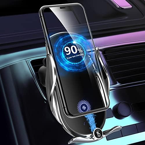 Custom Wireless Car Charger Phone Mount for Toyota RAV4 (2019-2022) – Fast Charging Holder for i Phone & Samsung – Sleek Silver Design for Ultimate Convenience and Safety on the Go