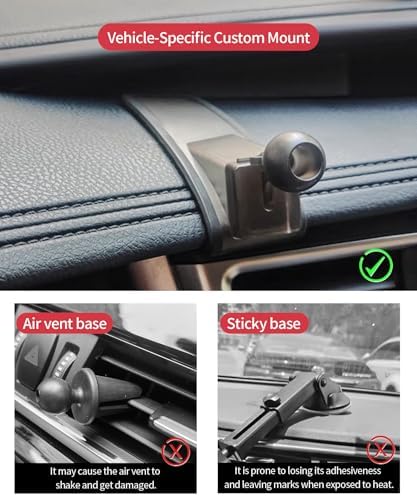 Transform Your Toyota Highlander Driving Experience with the Premium Wireless Charging Phone Holder (2020-2025) – 360° Rotating Mount for Effortless Navigation and Qi Charging, Stylish Auto Interior Upgrade, Perfectly Compatible with Mag Safe Technology