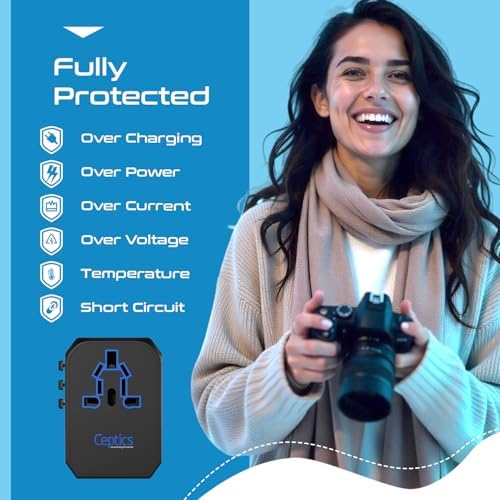 Compact Dual USB Travel Adapter for Effortless Charging in Australia, New Zealand, and China – Essential Type I Plug for Phones, Tablets, and Cameras – Quick Charge Capability with Universal Compatibility for Hassle-Free Global Adventures