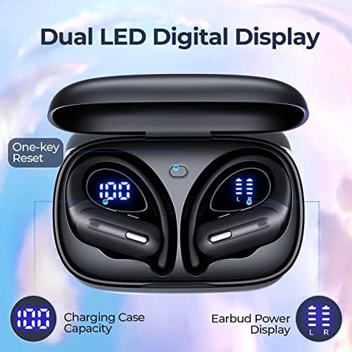 Ultimate Bluetooth 5.3 Wireless Earbuds with Cutting-Edge Active Noise Cancelling – 90 Hours of Playtime for All-Day Listening – IPX7 Waterproof for Ultimate Durability – Ergonomic Design for Secure Comfort – Ideal for Audiophiles and Active Lifestyles Seeking Premium Sound and Hands-Free Calling Solutions