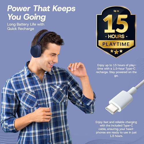 Gabba Goods Aura Elite Premium Wireless Over-Ear Headphones – Unmatched High-Resolution Audio with Built-In Mic, SD Card Compatibility & 6-Hour Battery Life – Perfect for Gamers, Travelers, and Professionals – Chic Black Design for Audiophiles and Everyday Users